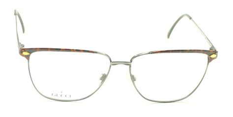 Gucci GG 2235 54M Gunmetal Gray Brown Eyeglasses Frames 